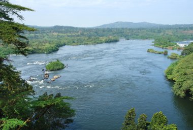 Around Bujagali Falls in Uganda clipart