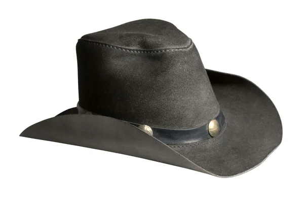 Chapéu de cowboy de couro — Fotografia de Stock
