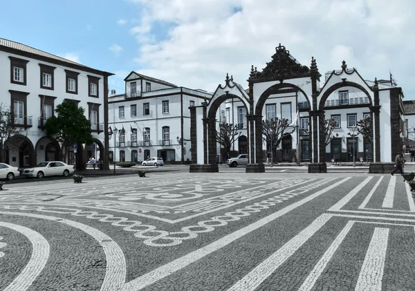 Kaupunkimaisemat Ponta Delgadassa — kuvapankkivalokuva