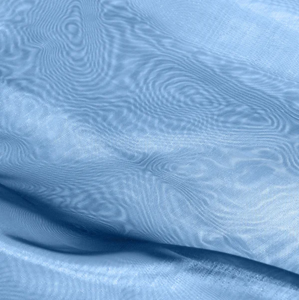 Blue fabrics with moiré — Zdjęcie stockowe