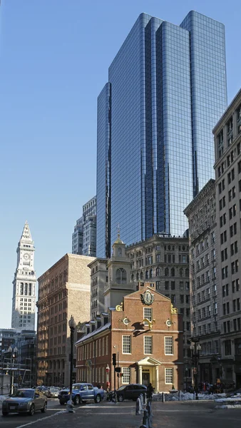 Boston Stadtblick in sonnigem Ambiente — Stockfoto