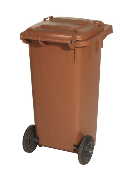 Brown waste container — Stock Photo, Image