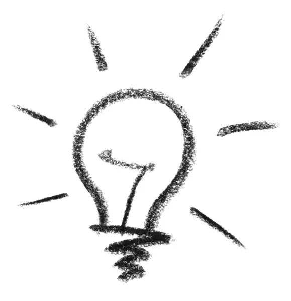 Light bulb sketch — Stock Photo, Image