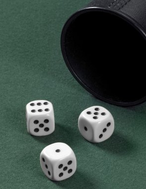 Dice and cup clipart