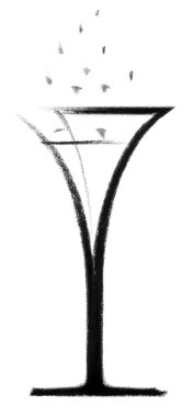 Champagne glass sketch clipart