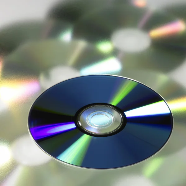 DVD en blurry back — Foto de Stock
