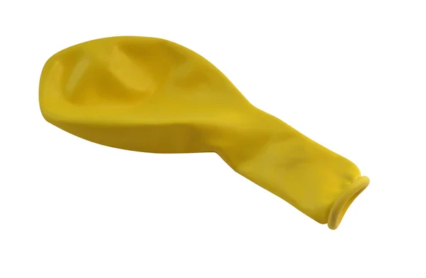 Yellow balloon upright — Stock Photo, Image