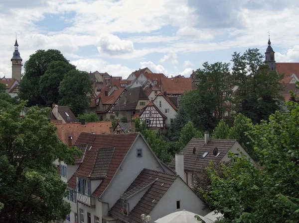 Marbach havadan görünümü — Stok fotoğraf