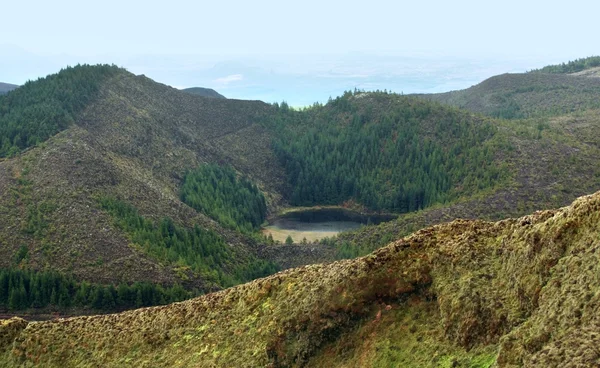 Montanhas cobertas nos Açores — Fotografia de Stock