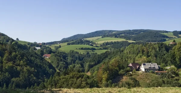 Sunny panoramatický krajinu Černého lesa — Stock fotografie