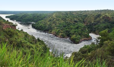 Murchison Falls panoramic view clipart