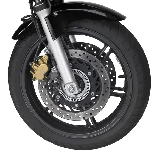 Motorbike front wheel — Stock Photo, Image