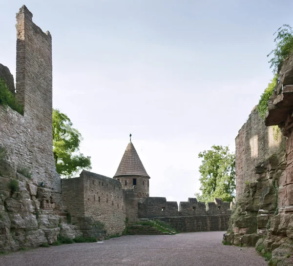 Detalle del castillo de Wertheim a la hora de verano — Foto de Stock