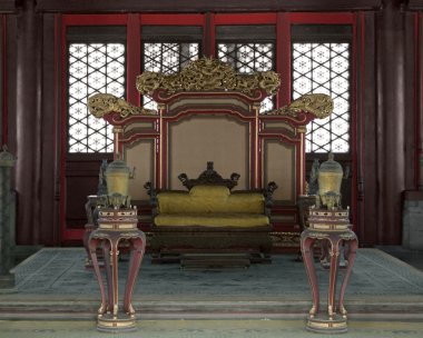 Throne in the Hall of Preserving Harmony clipart