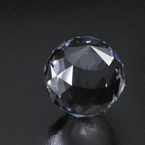 暗いダイヤモンドの球 — ストック写真