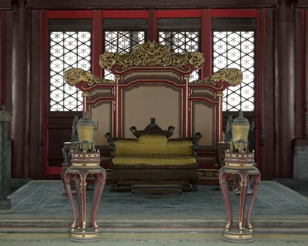 Throne in the Hall of Preserving Harmony — Stock Photo, Image