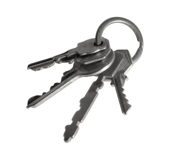Isolated bunch of keys — Stock Photo, Image