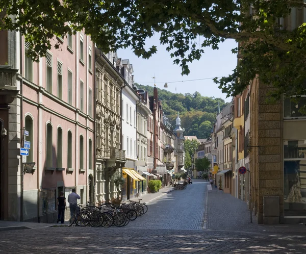 Декорації Freiburg im прогулянок містом вулиці — стокове фото