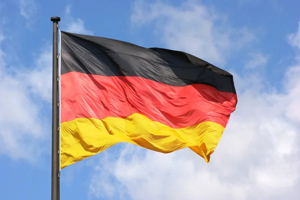 stock image German flag and sky