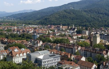 Freiburg im Breisgau aerial view clipart