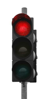 Red traffic light clipart