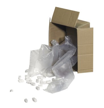 Carton and filling material clipart