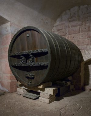 Historic cask at Haut-Koenigsbourg Castle clipart