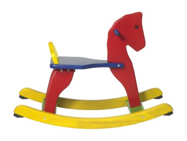 Rocking horse sideways clipart