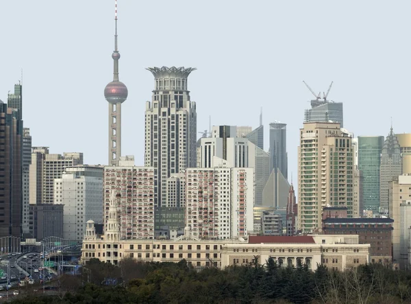 Shanghai vista da cidade — Fotografia de Stock