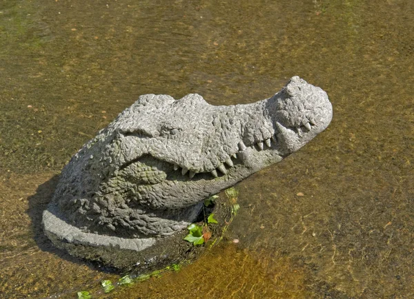 Sculpture crocodile à Fribourg — Photo