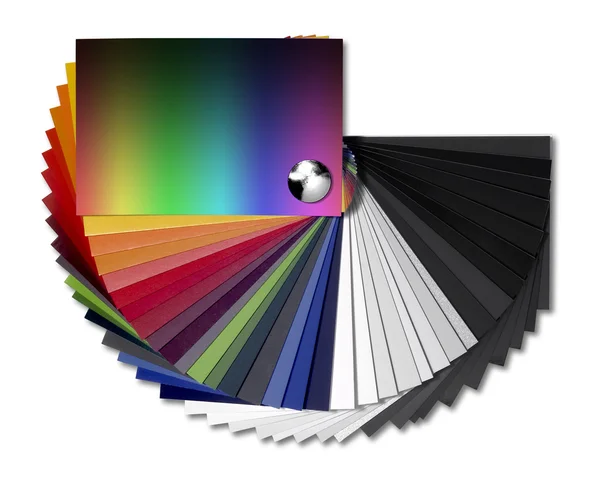 Spread color chart — Stock Photo, Image