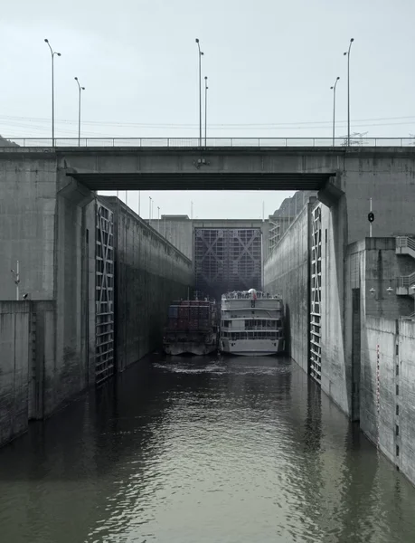 Verrouillage au barrage des Trois Gorges — Photo