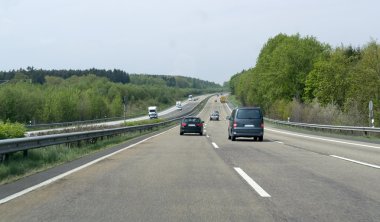 Highway scenery in Southern Germany clipart