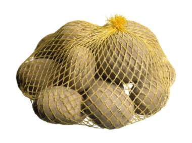 Potatoes in a net clipart