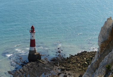 Lighthouse at Beachy Head near of Newhaven clipart