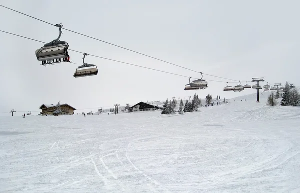 Ski lift in Wagrain — Stock Photo, Image