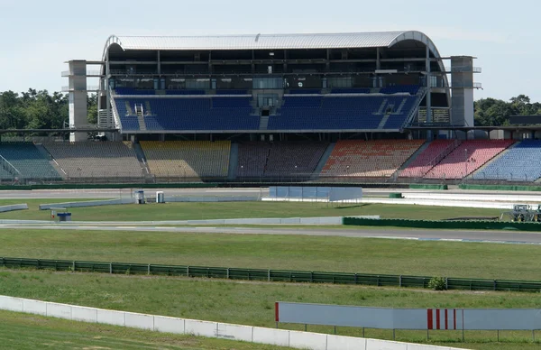stock image Race course and tribune at summer time