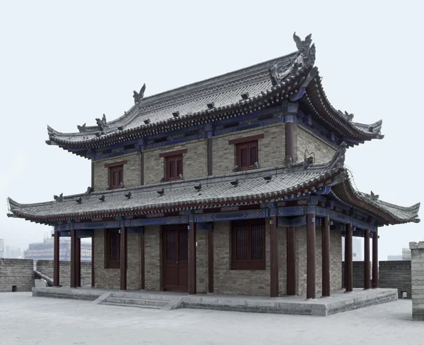 Op de stadsmuur van Xi'an — Stockfoto