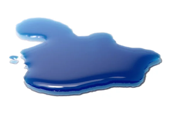 Grânulo azul em parte traseira branca — Fotografia de Stock