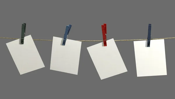 stock image Clothesline and labels