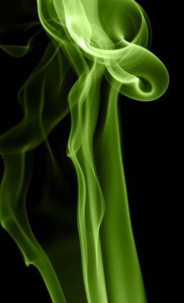 Zielony detal dym — Zdjęcie stockowe