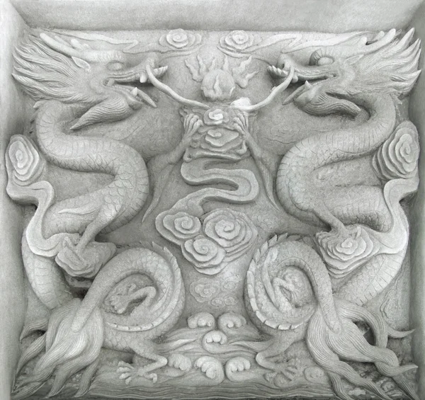 Chinese firedrake relief — Stock Photo, Image
