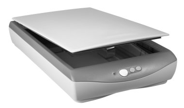 Flat bed scanner clipart