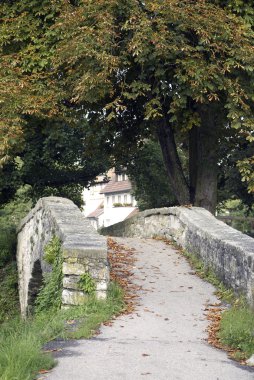 Old stone bridge clipart