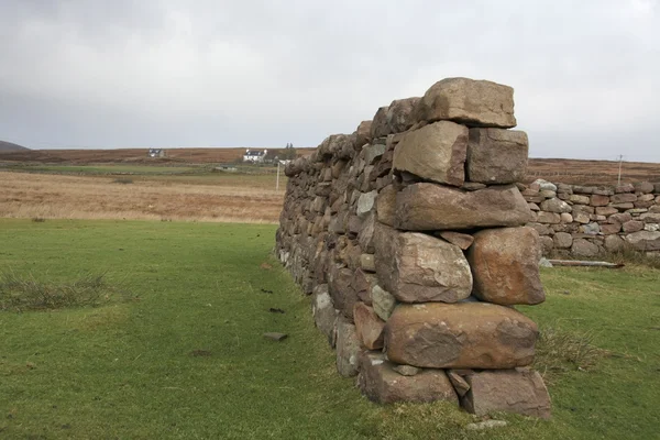 Dry stone wall in Scotland — Stock Photo, Image