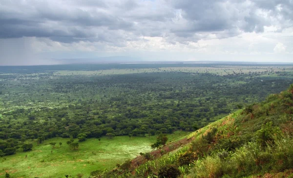Queen Elizabeth National Park in stormy ambiance — Stock Photo, Image