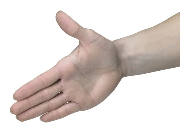 Hand für Handschiefer vorbereitet — Stockfoto