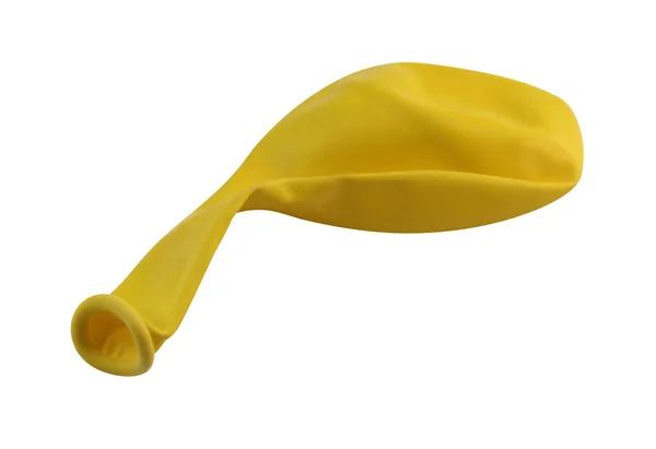 Balão amarelo ereto — Fotografia de Stock