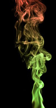 Colorful smoke detail clipart