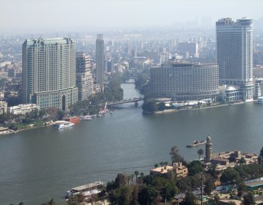 Cairo aerial view clipart